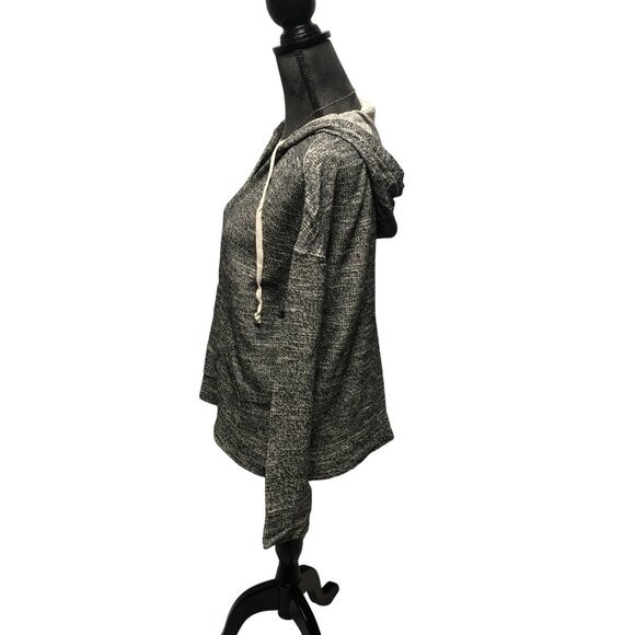 Max Studio Weekend Sweatshirt Womens Size Medium Black White Cotton Hoodie Comfy - Picture 3 of 6